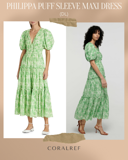 DL Philippa Puff Sleeve Maxi Dress