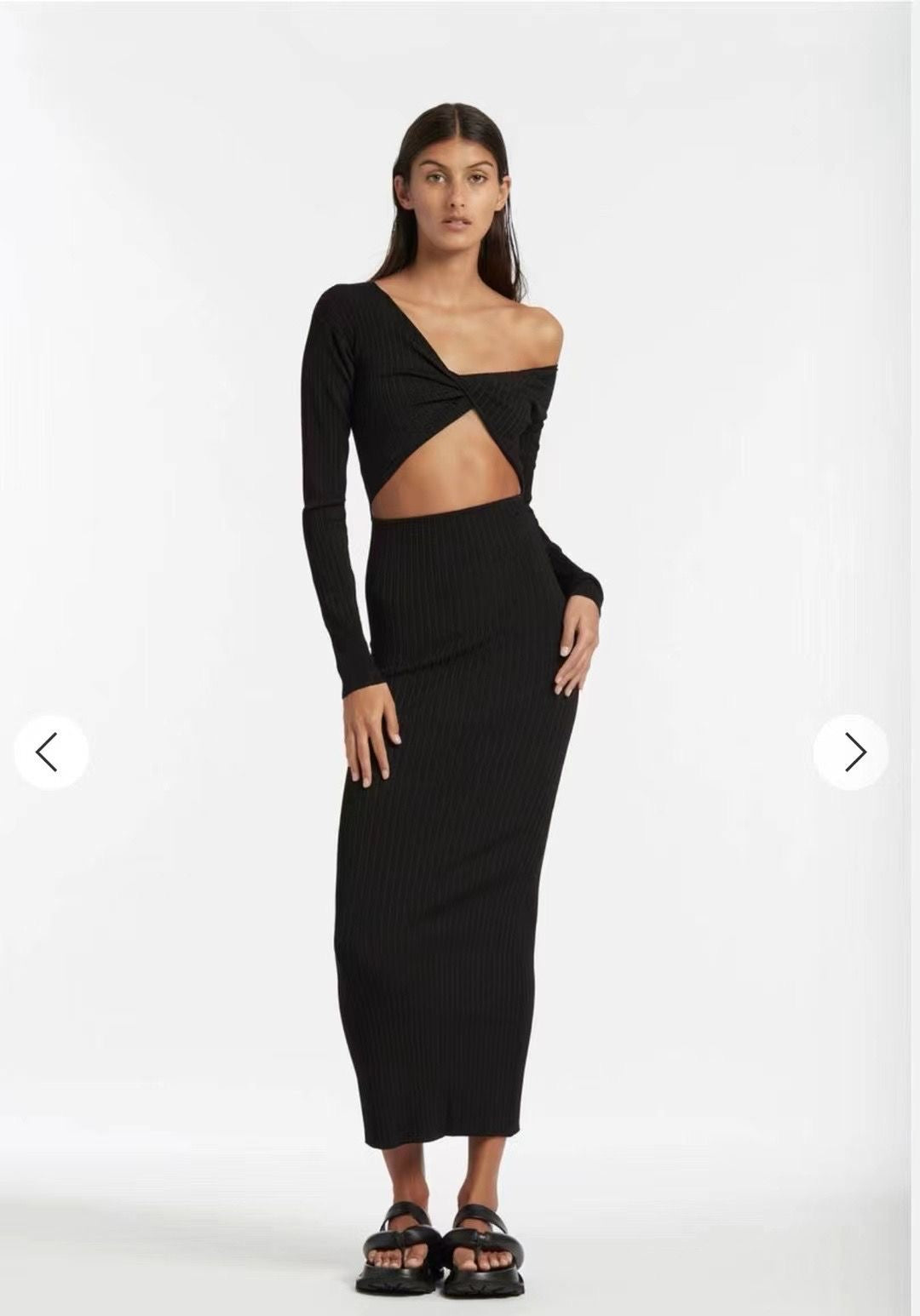 STL Kelvin Off Shoulder Midi Dress