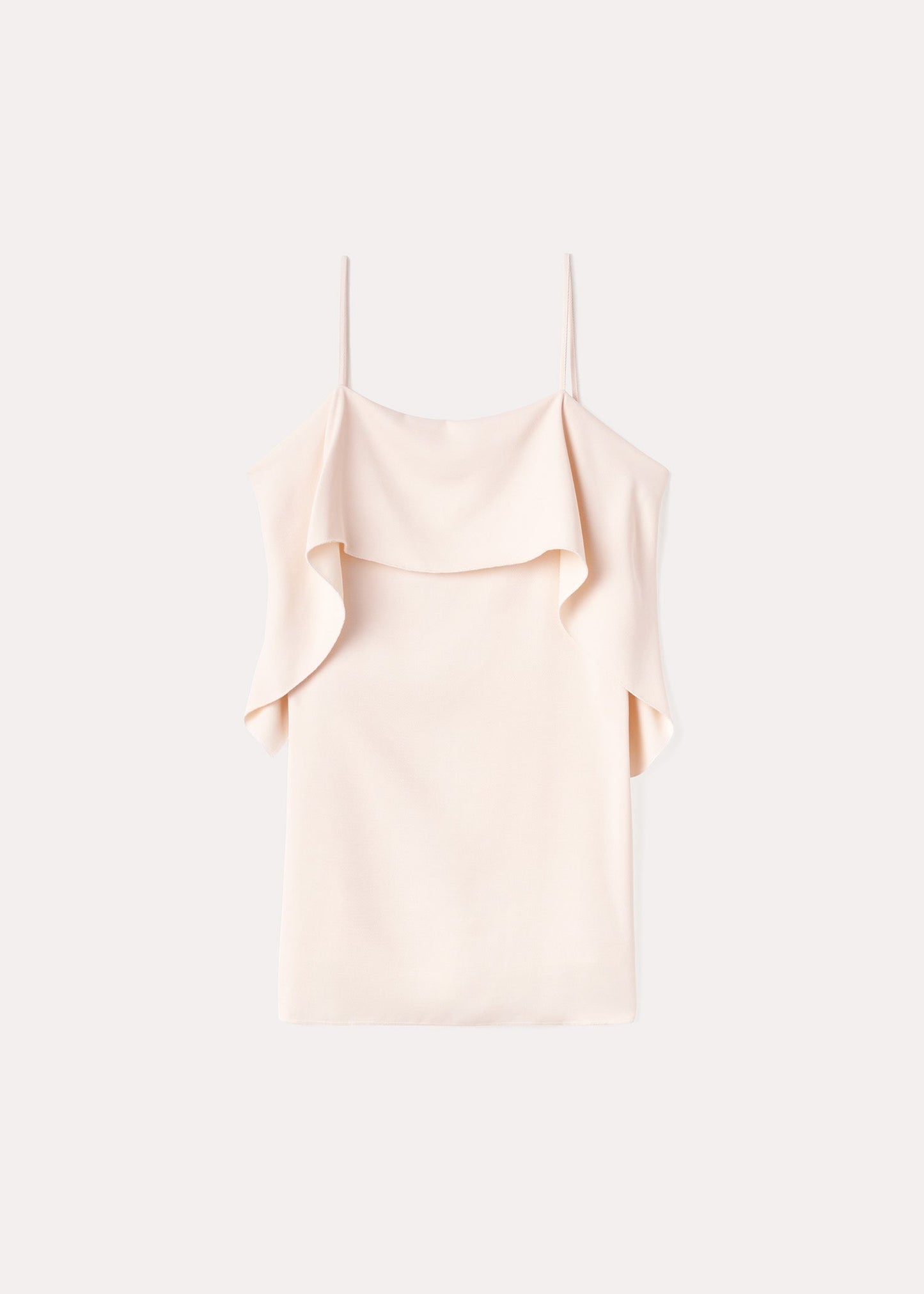 Ttm Draped Viscose Cami Blush Top