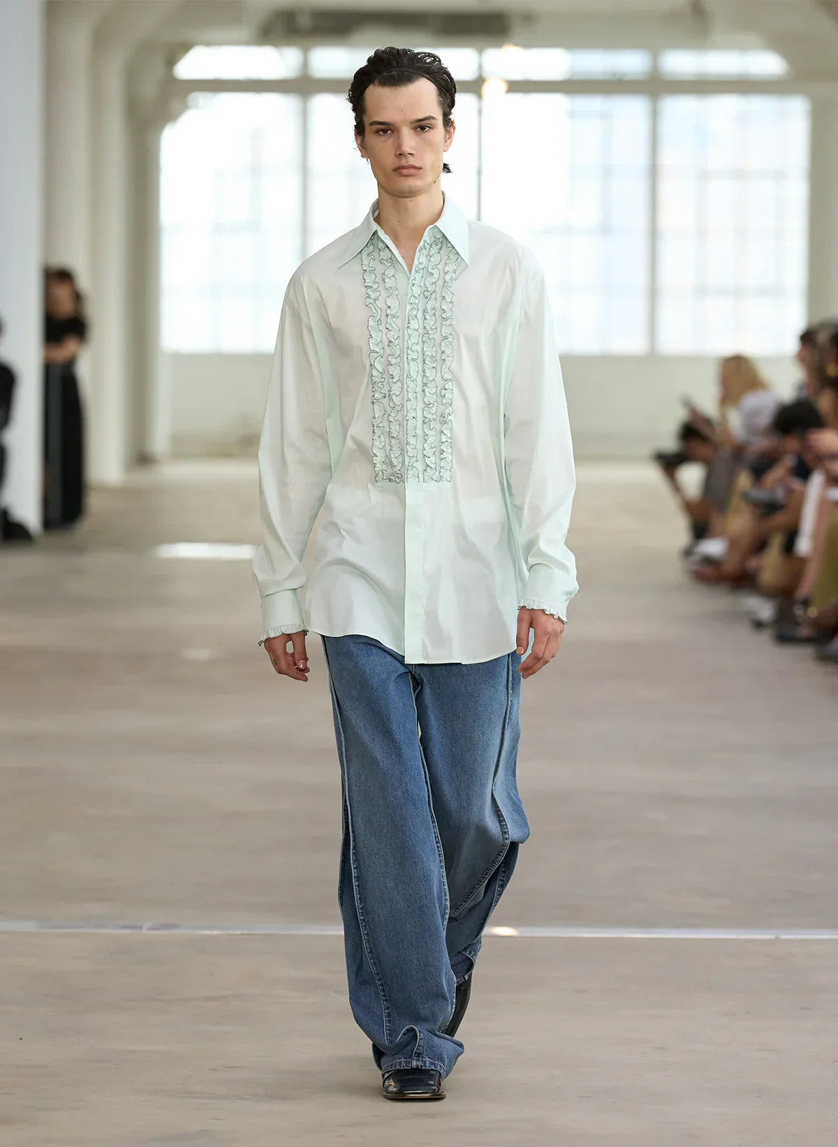Tb Cotton Nylon Easy Tuxedo Shirt