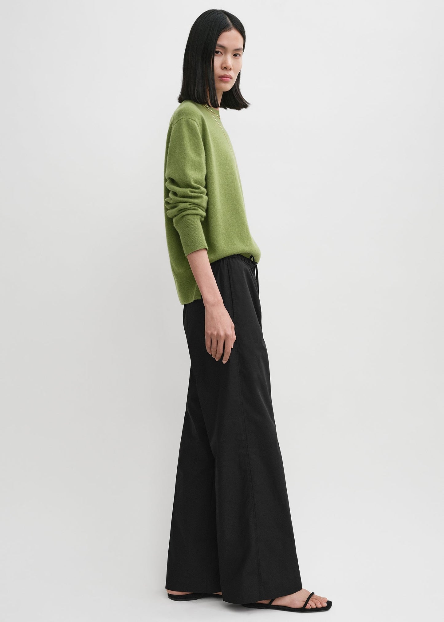 Ttm Crop Cotton Poplin Shirt & Pants Set