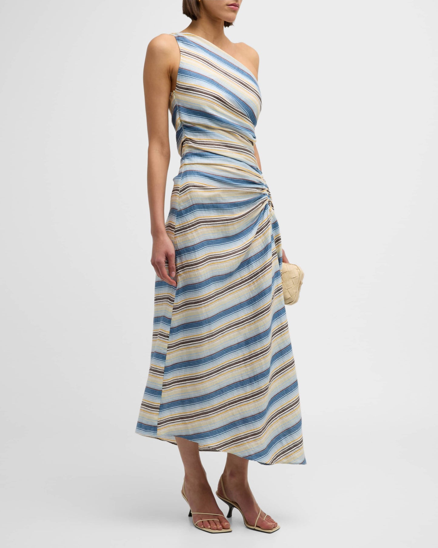 ALC Carolyn Linen Midi Dress