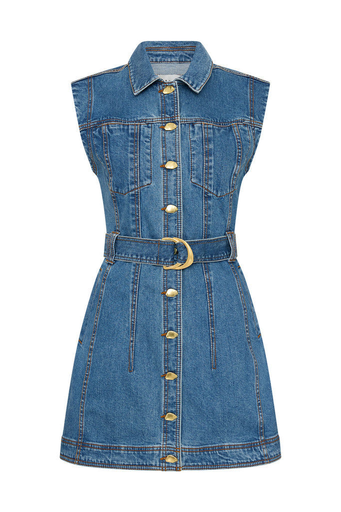 Aj Darcie Denim Mini Dress