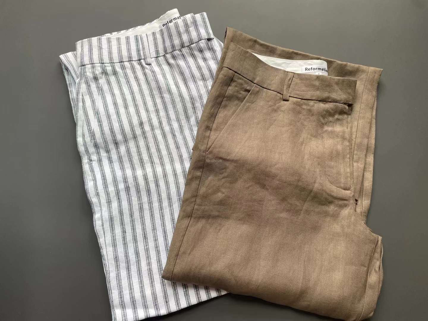 Ref Carter Linen Mid Rise Pant