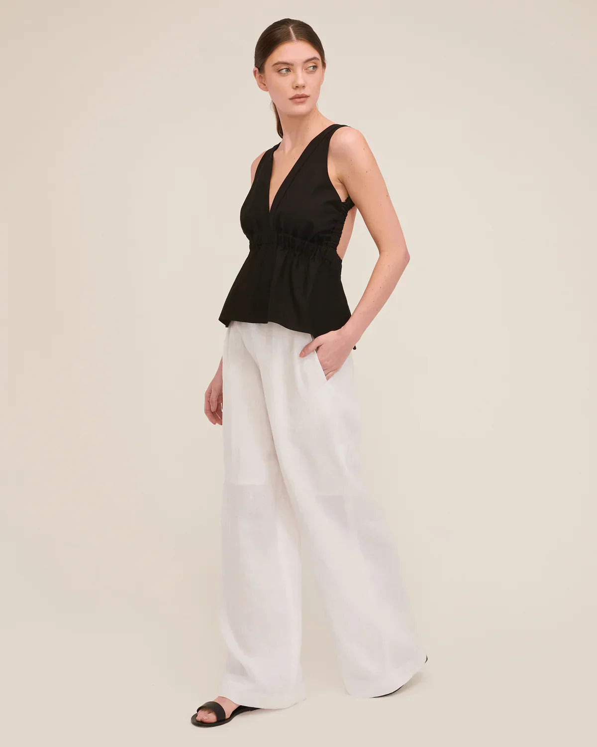 MW Dana Vest & Solea Linen Pants