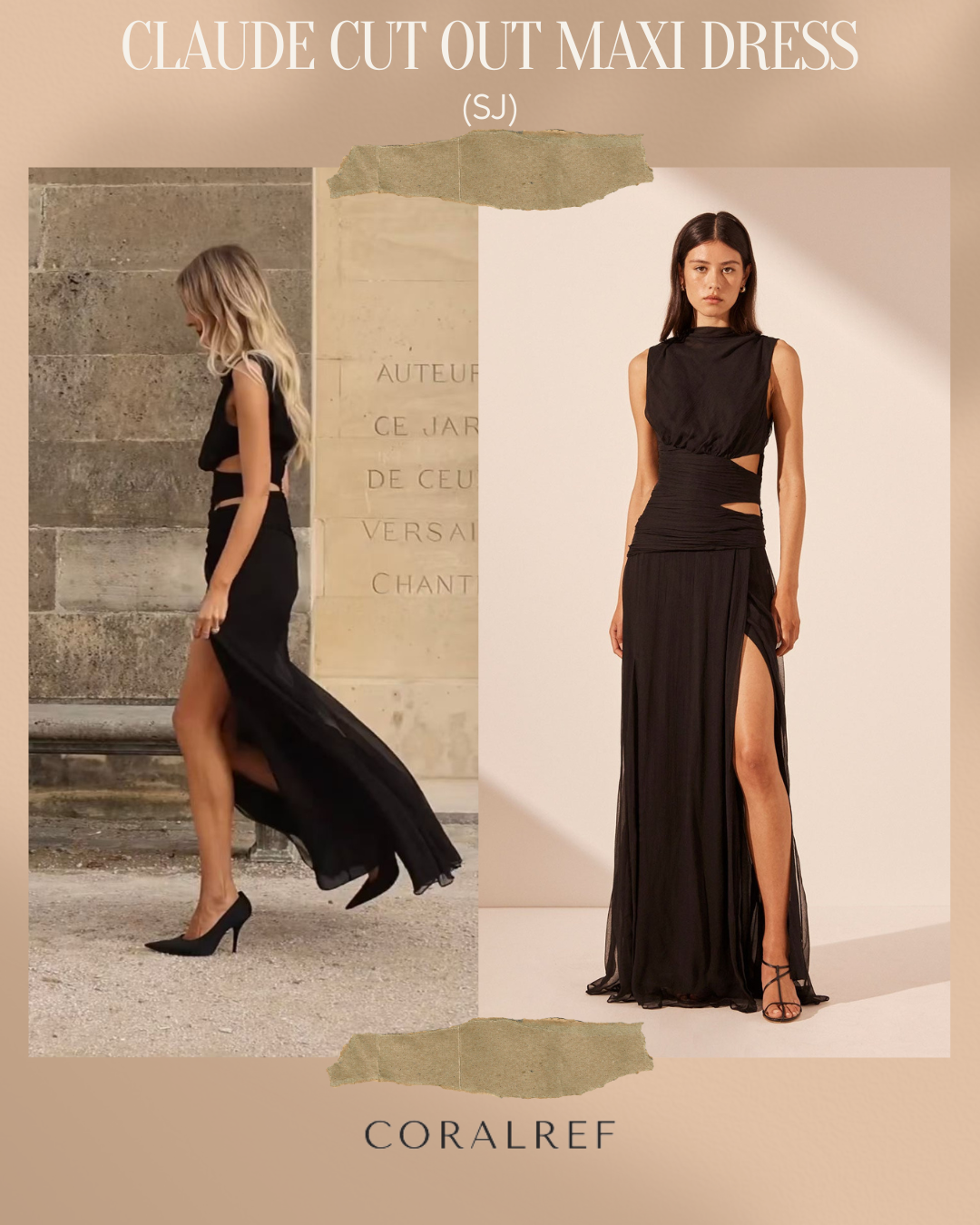 SJ Claude Cut Out Maxi Dress