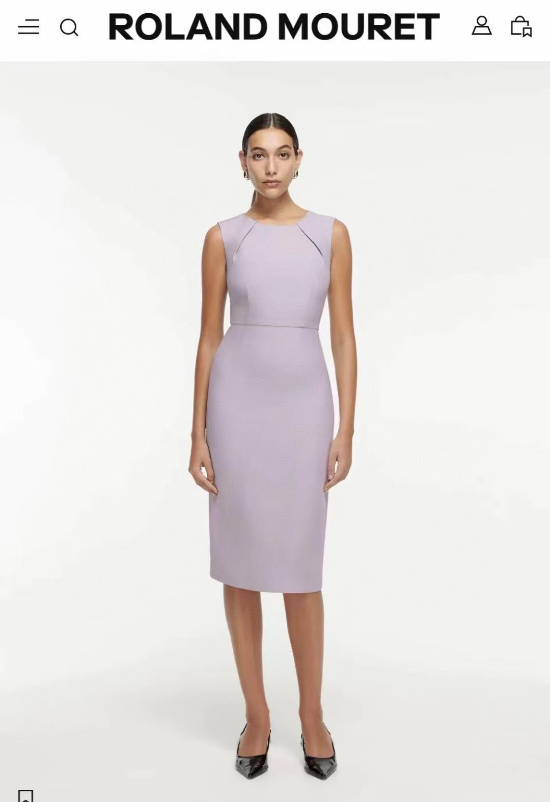 RM Wool Silk Midi Dress