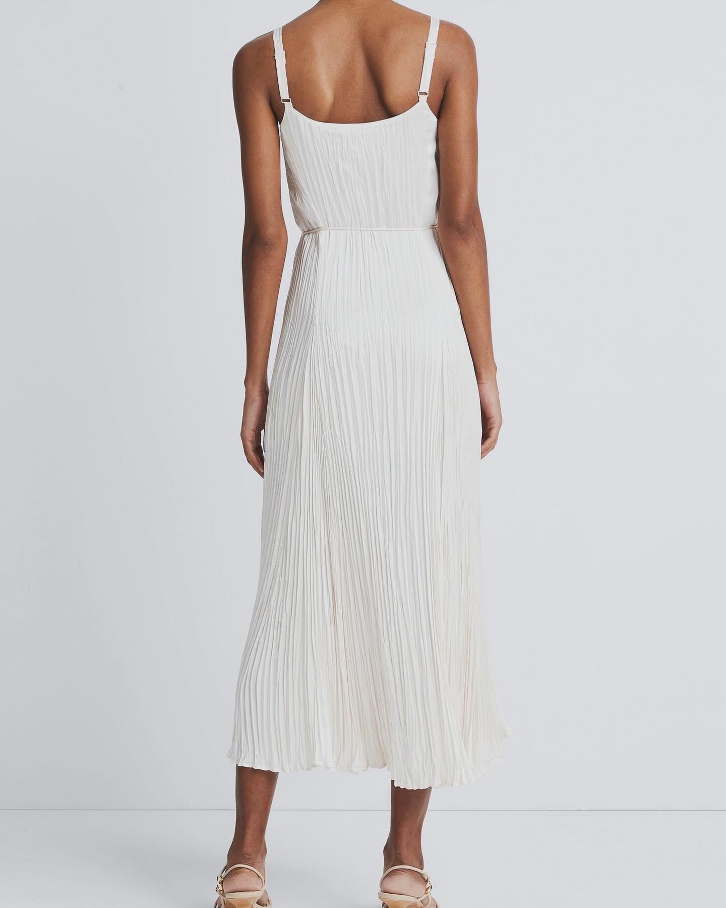 Vnc Crush Relaxed Slip Midi Dress