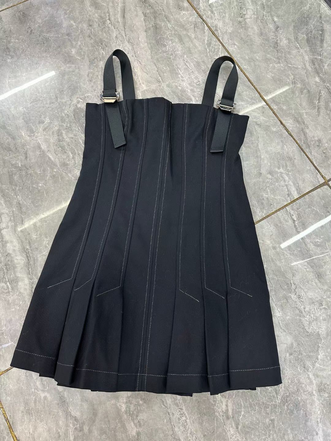 DL Safety Slider Pleated Mini Dress