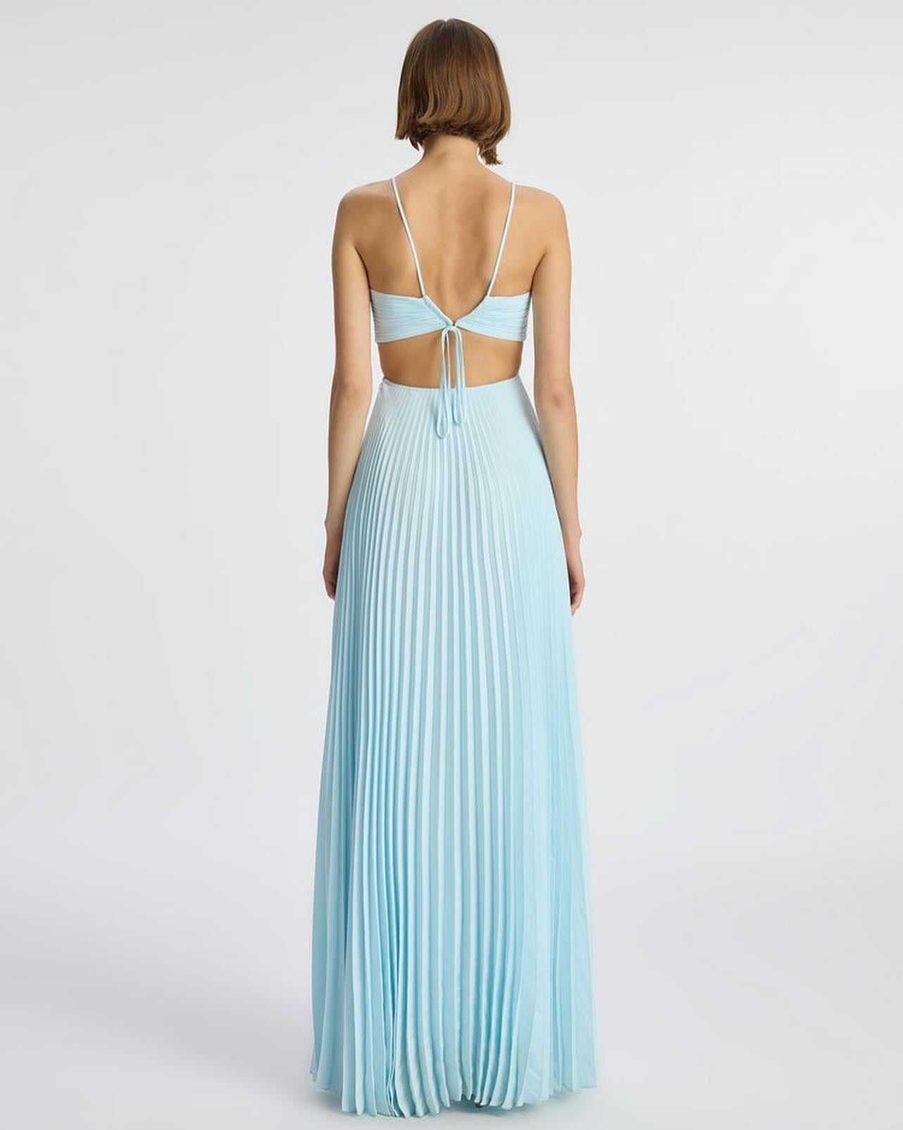 ALC Moira Matte Pleated Maxi Dress