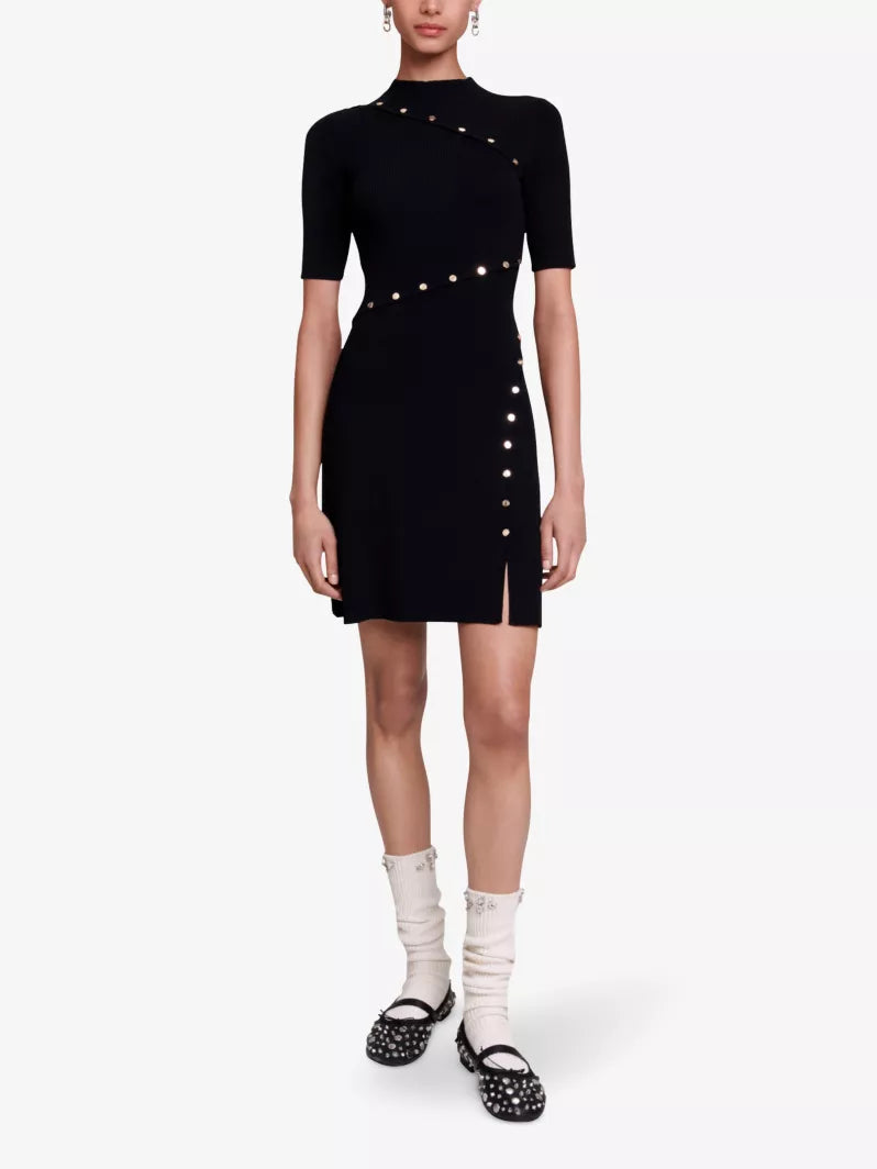 Mj Rellier Stretch Knit Mini Dress