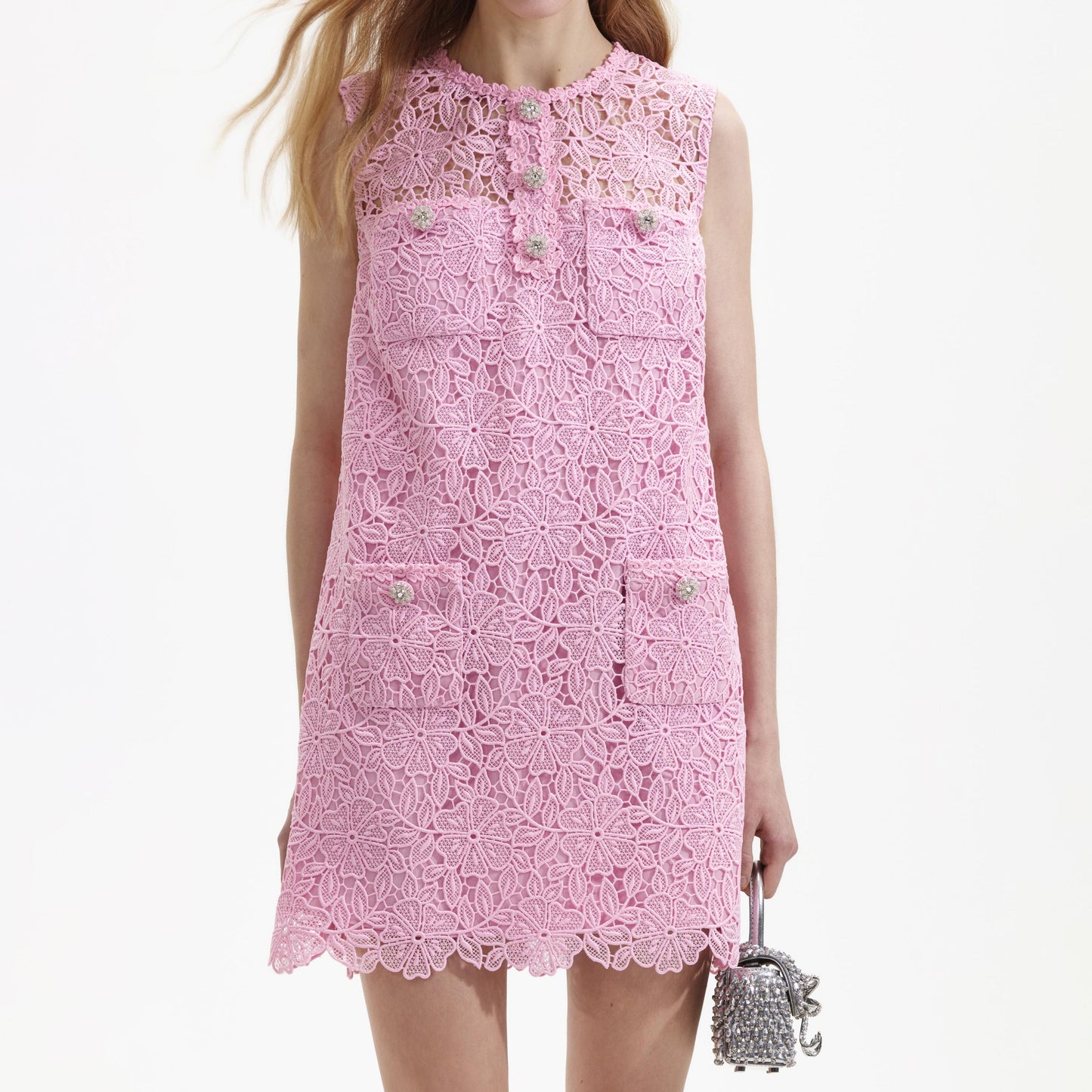 SP Pink Lace Mini Dress