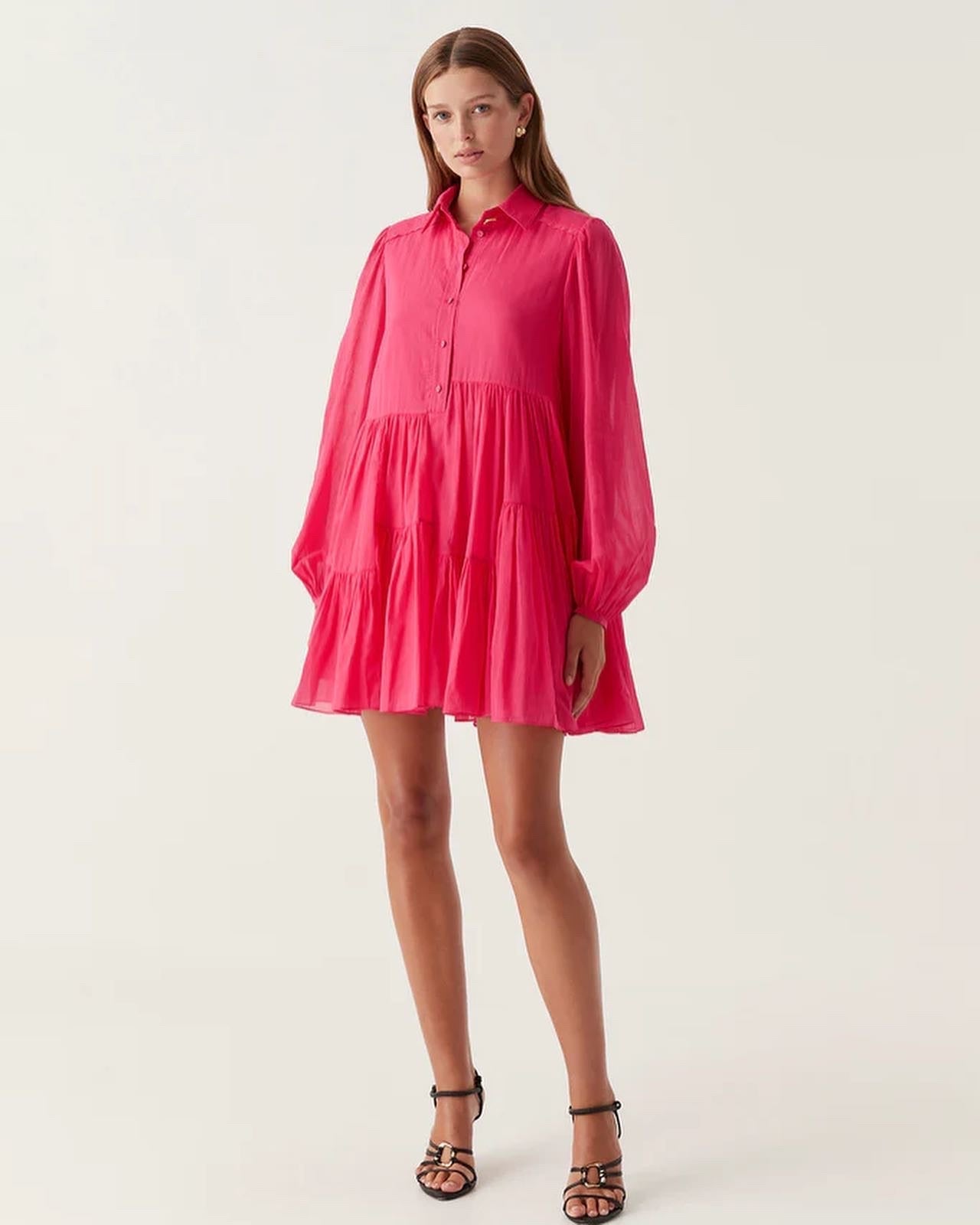 Aj Georgia Smock Mini Dress