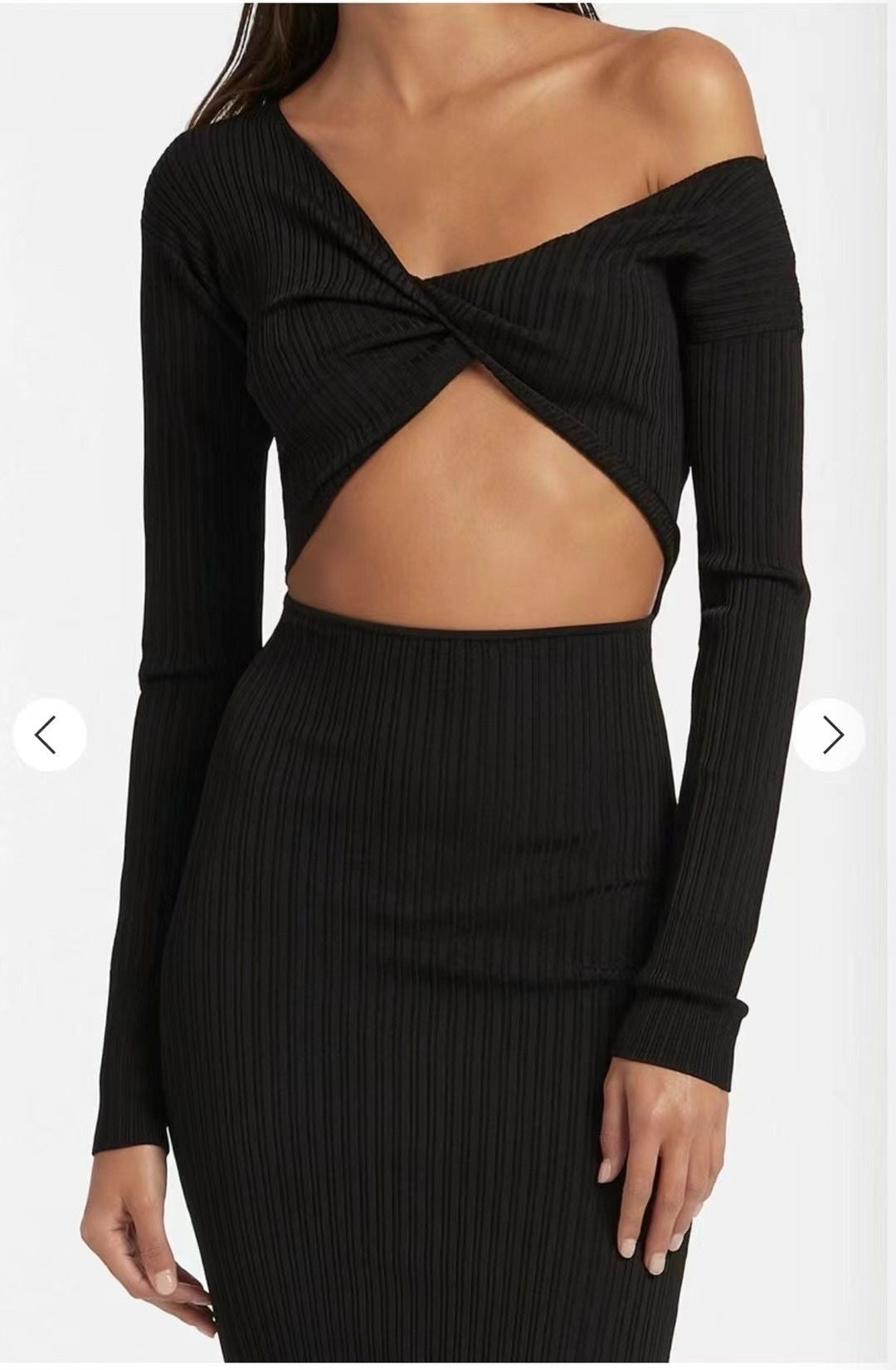 STL Kelvin Off Shoulder Midi Dress