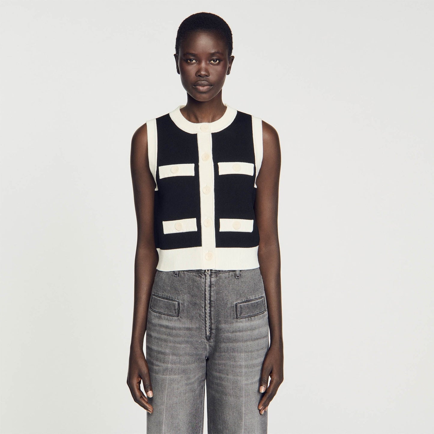 Sndr Sleeveless Cardigan