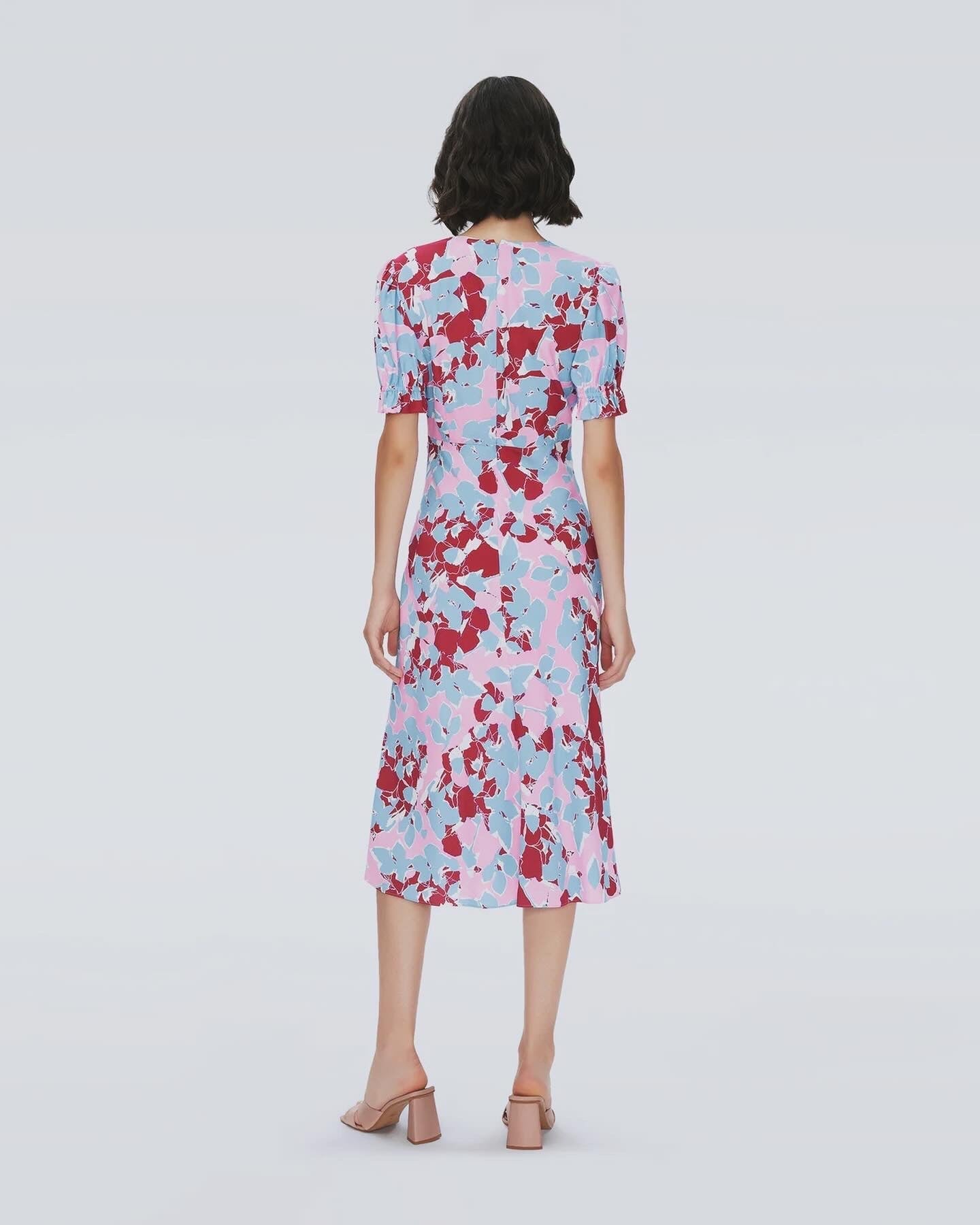 DVF Anaba Short Sleeve Midi Dress