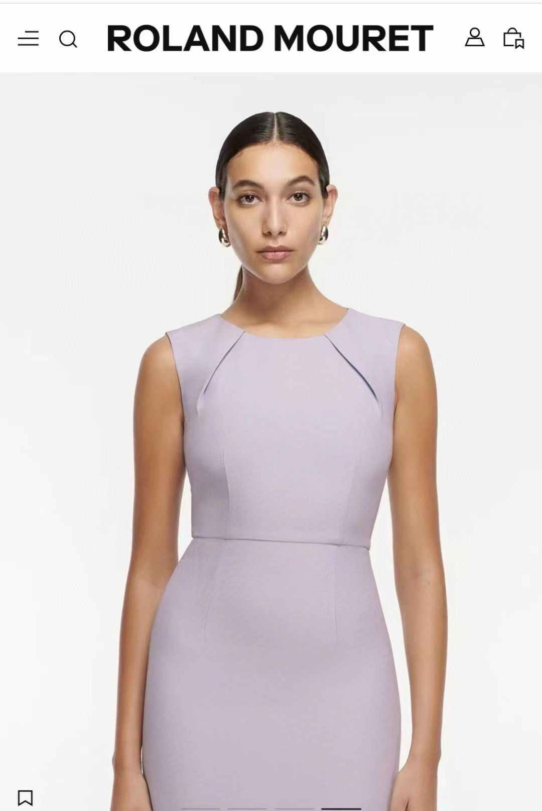 RM Wool Silk Midi Dress