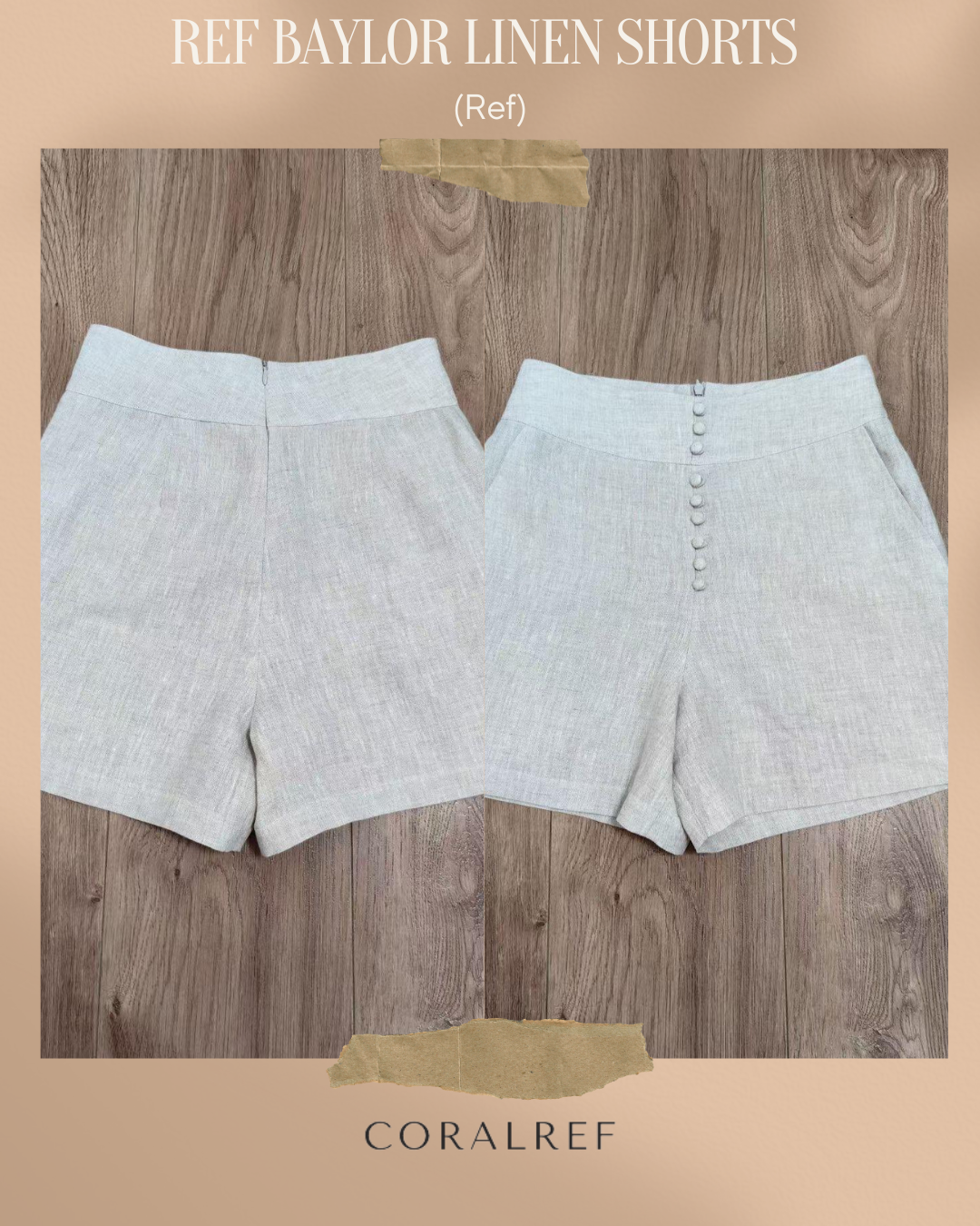 Ref Baylor Linen Shorts