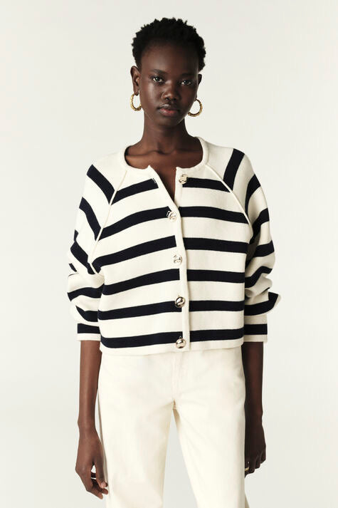 Bsh Massimo Striped Cardigan