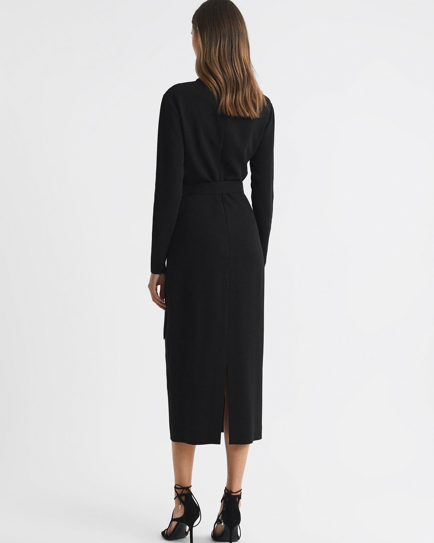 Rss Millie Contrast Belted Midi Dress