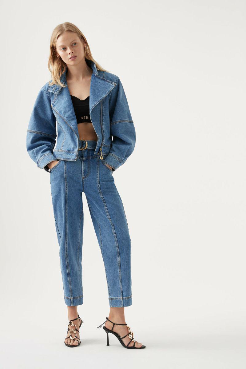 Aj Florence Denim Belted Jean