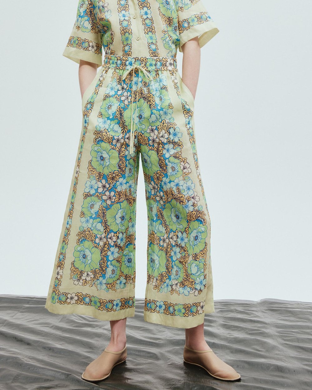 Alms Velma Linen Shirt & Pants Set