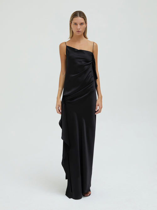 CE Cusco Silk Drape Cami Maxi Dress