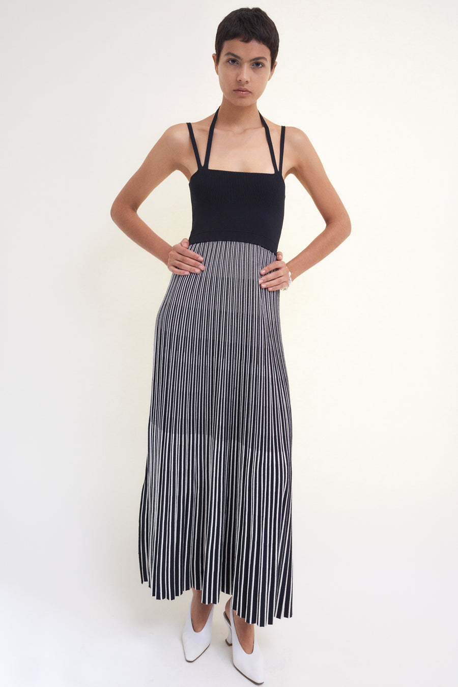 MM Halter Neck Midi Dress