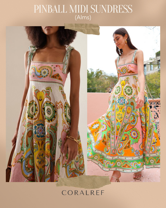 Alms Pinball Midi Sun Dress