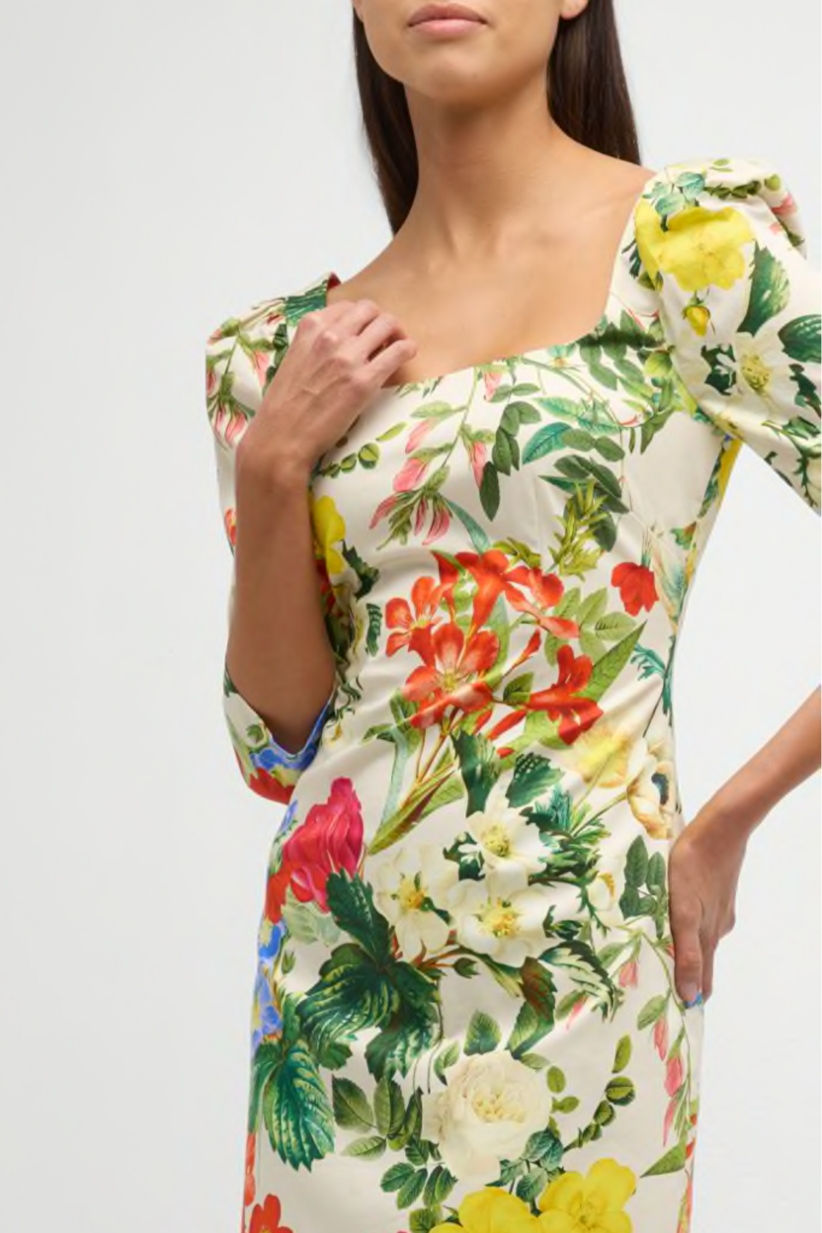 C Bellinda Floral Cotton Mini Dress