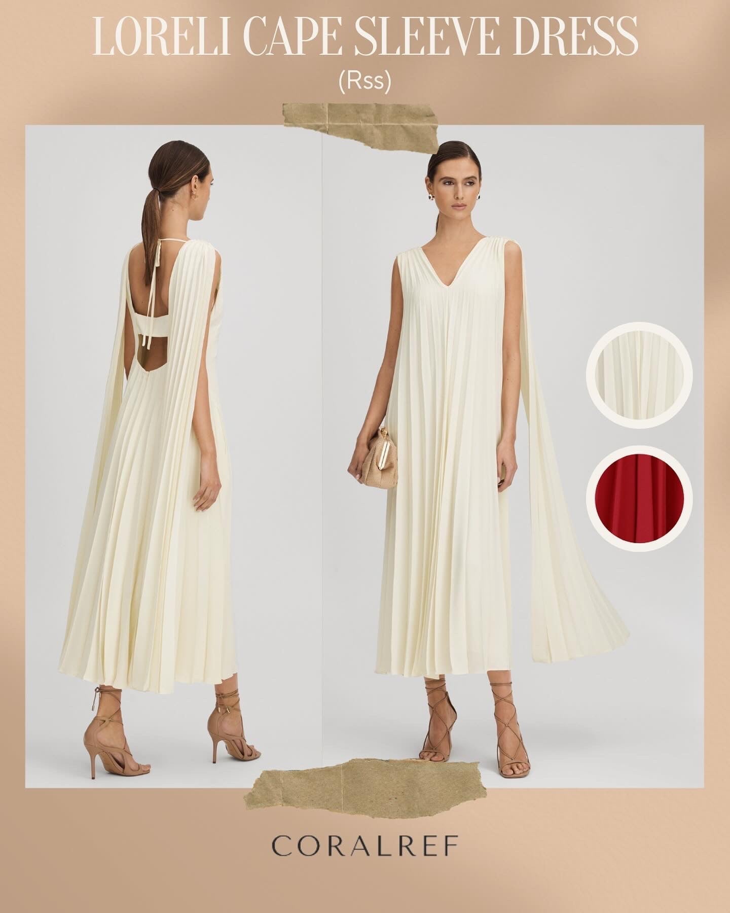 Rss Loreli Cape Sleeve Dress