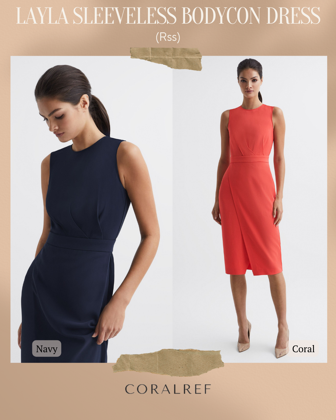 Rss Layla Sleeveless Bodycon Midi Dress