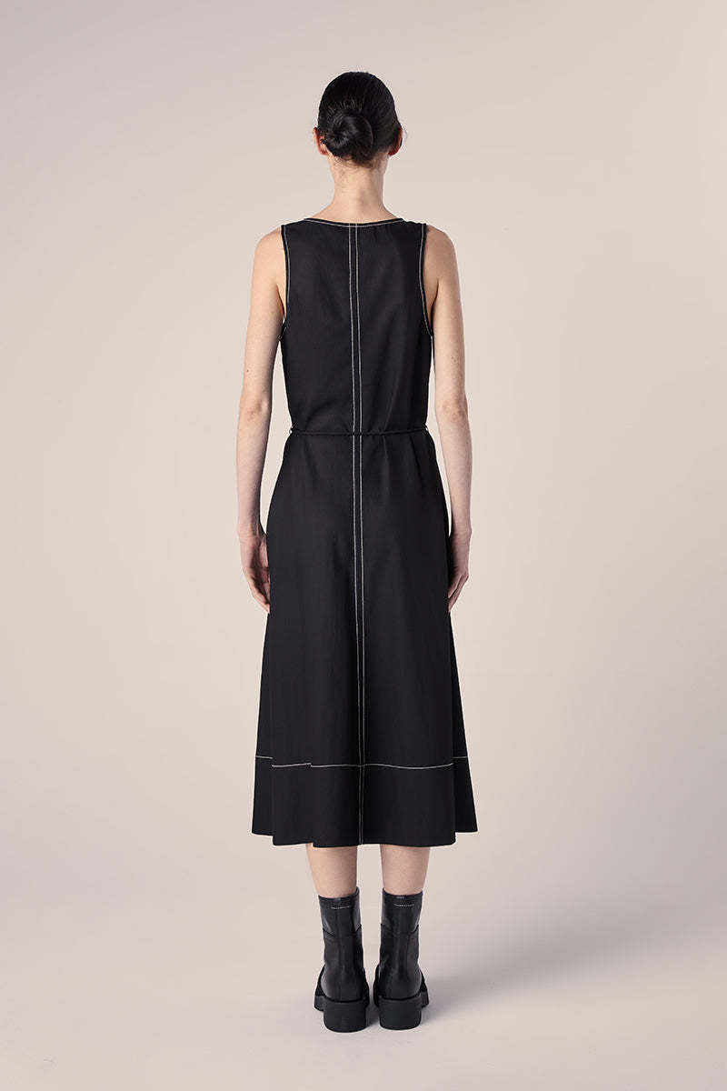 PS Lucy Midi Dress in Drapey Suiting