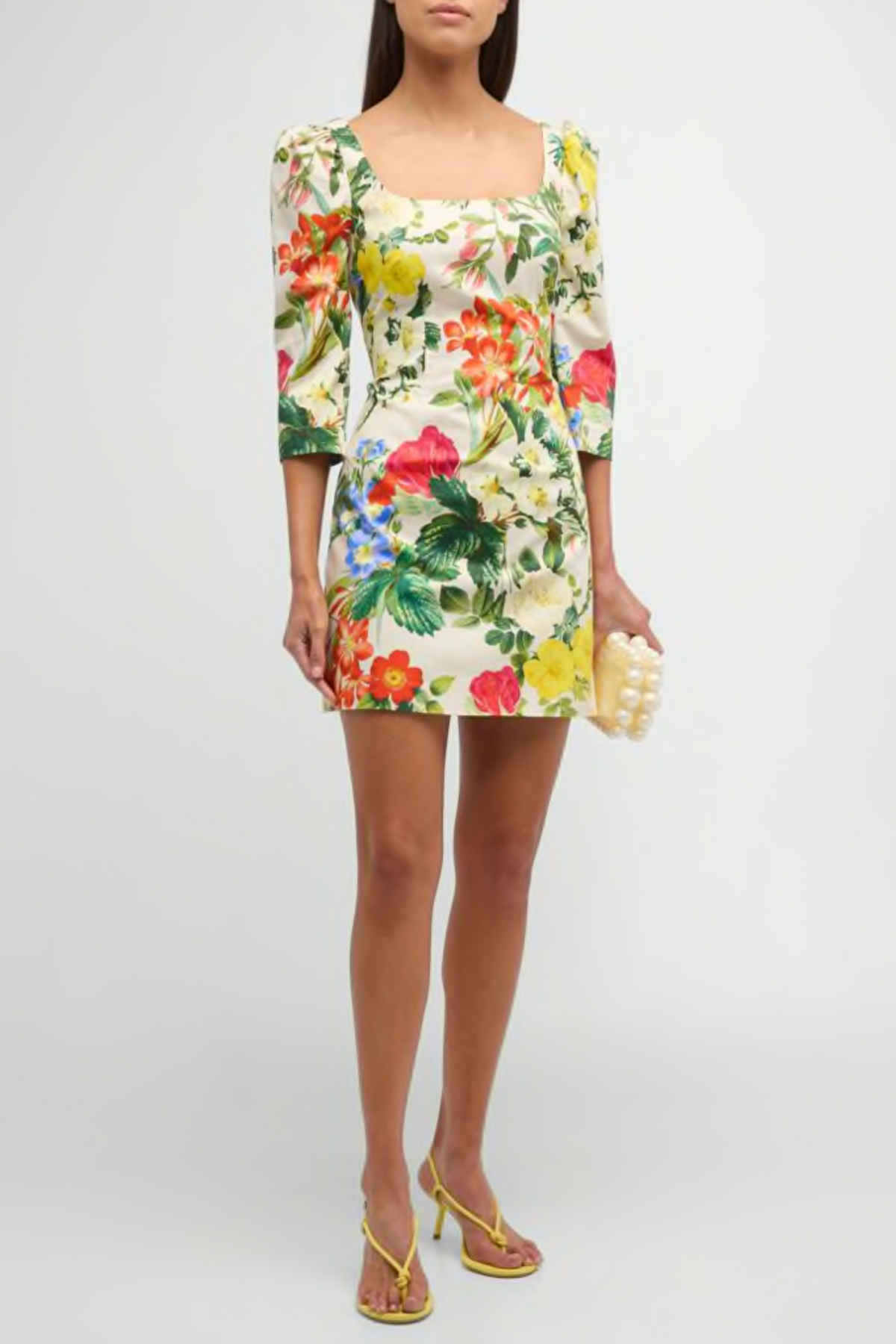 C Bellinda Floral Cotton Mini Dress