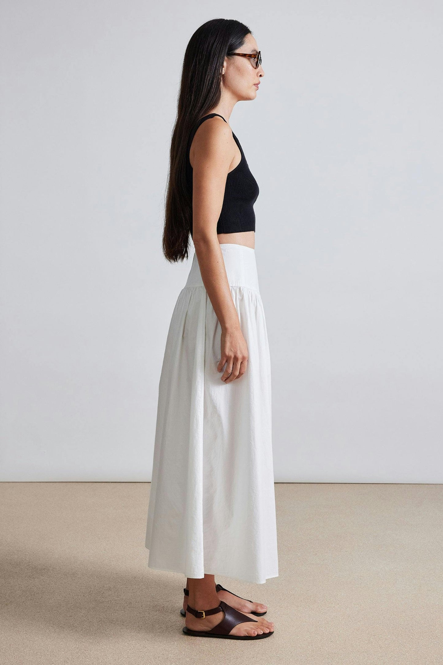 AA Nora Asymmetric Maxi Dress