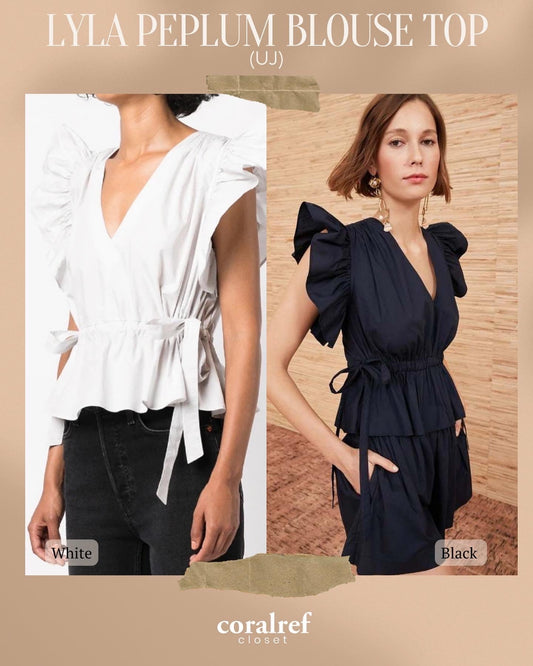 UJ Lyla Peplum Blouse Top