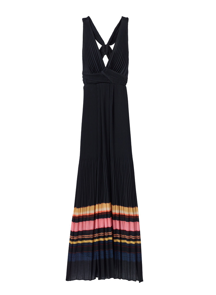 ALC Everly Pleated Maxi Gown Dress