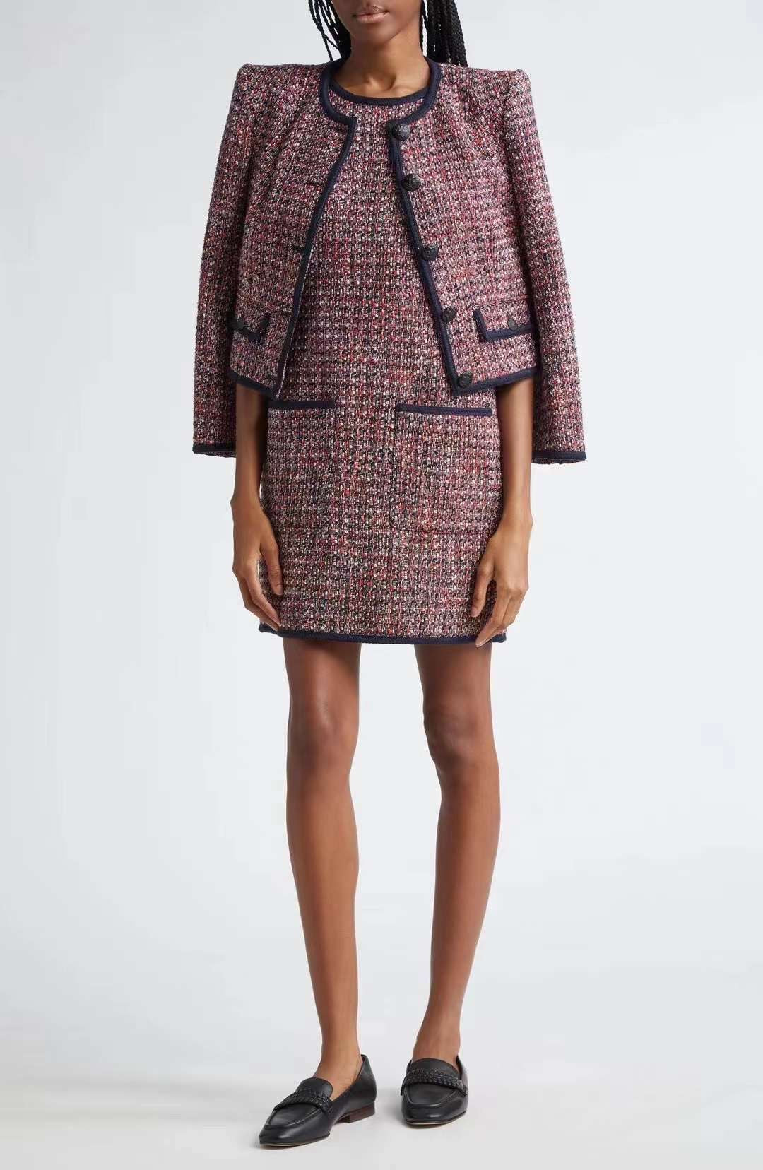 VB Ceres Metallic Tweed Jacket & Mini Dress