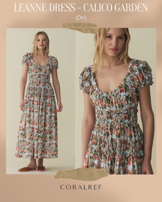 Dn Leanne Midi Dress - Calico Garden