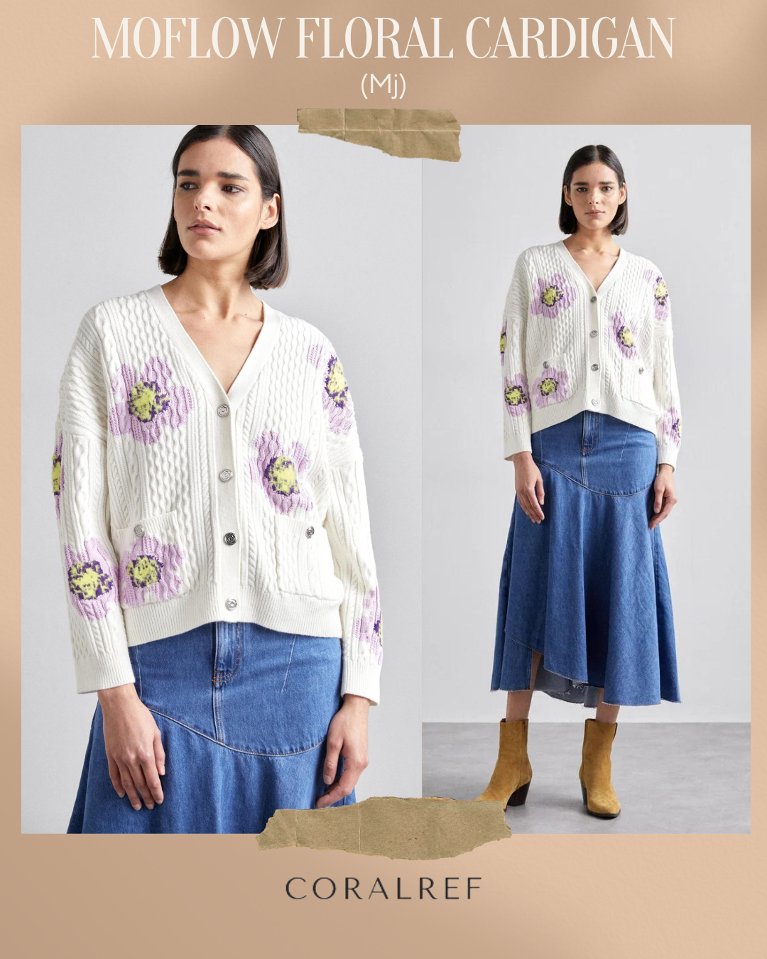 Mj Moflow Floral Cardigan