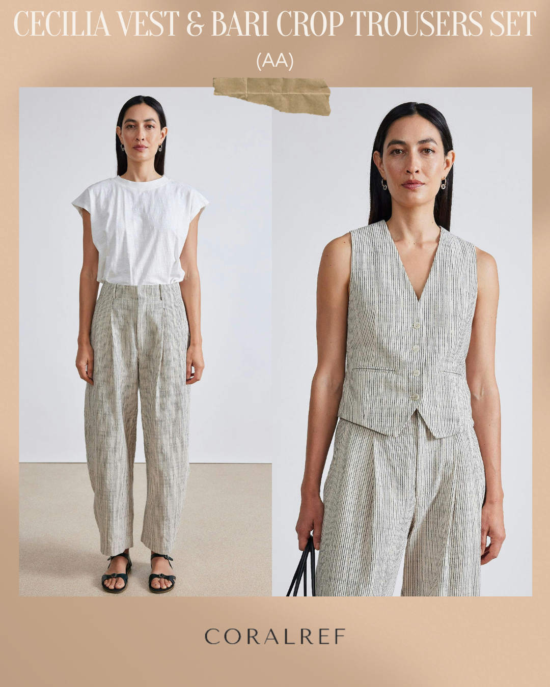 AA Cecilia Vest & Bari Crop Trousers Set