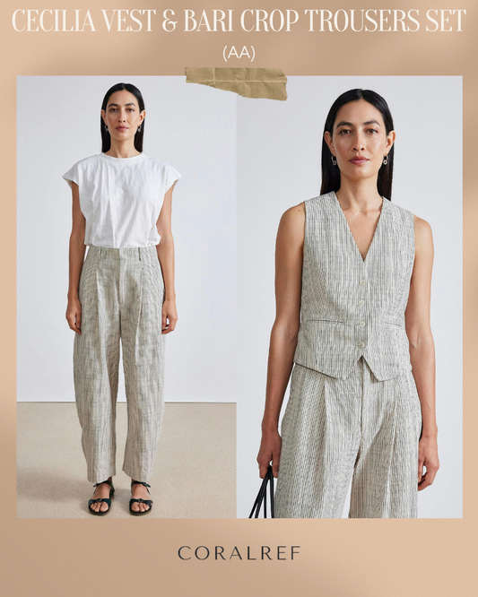 AA Cecilia Vest & Bari Crop Trousers Set