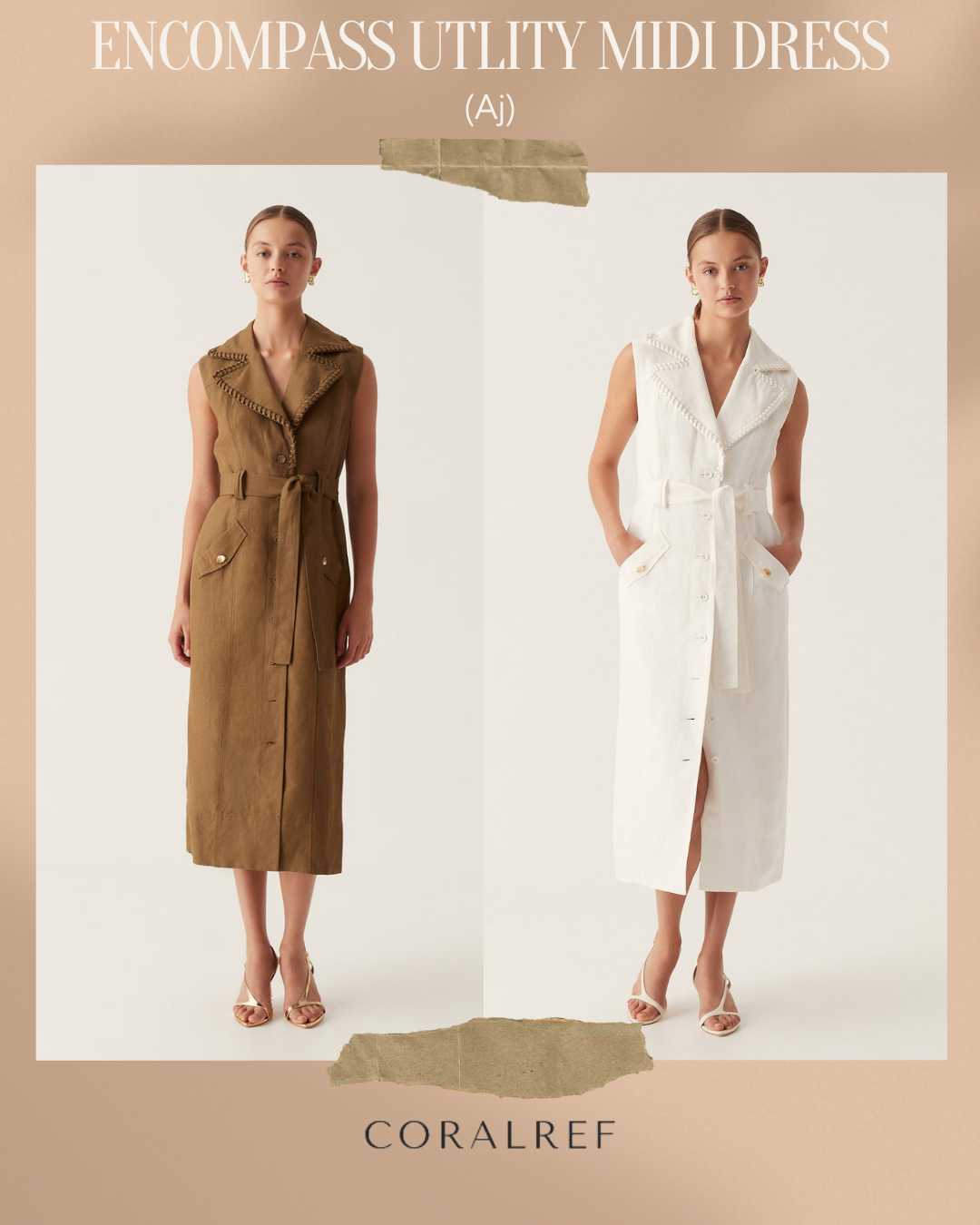 Aj Encompass Utility Midi Dress