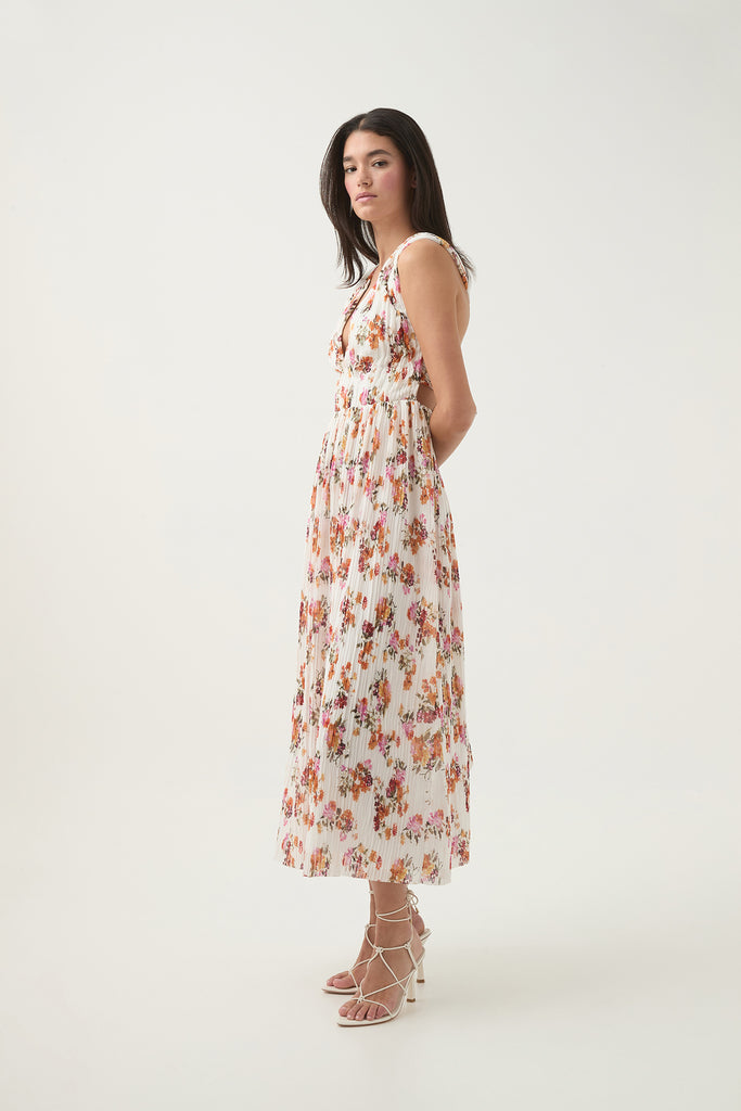 Aj Becoming Bow Back Midi Dress