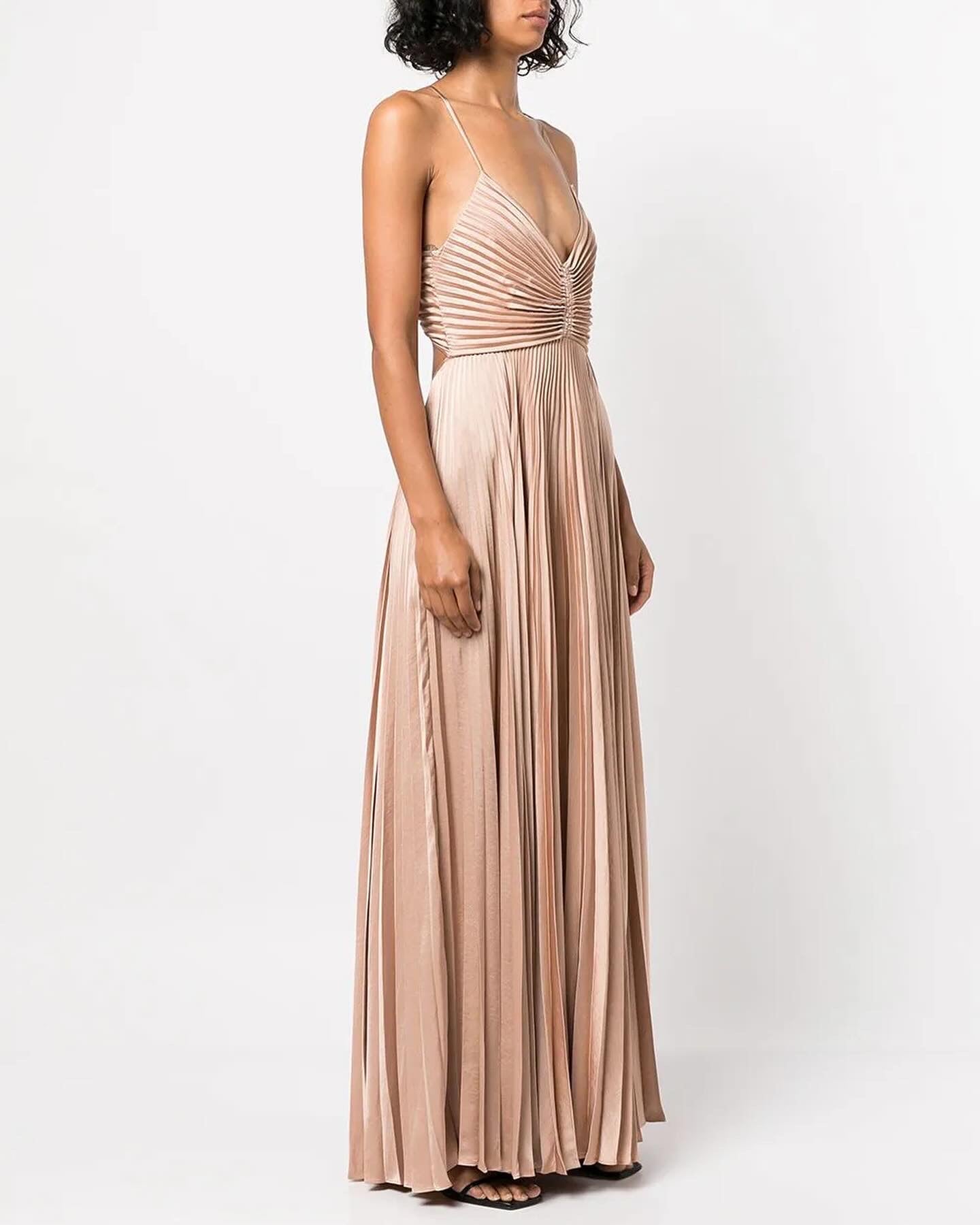 ALC Aries Pleated Maxi Dress