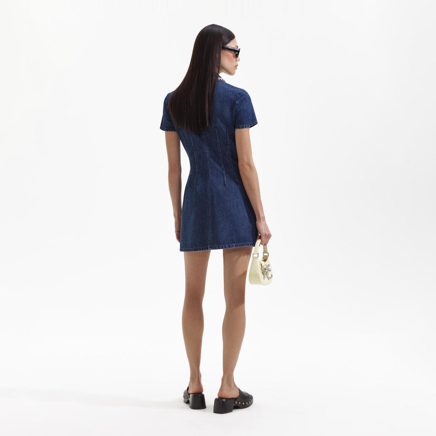 SP Denim Collared Mini Dress