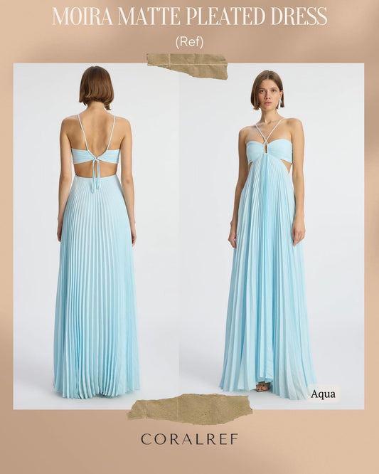 ALC Moira Matte Pleated Maxi Dress