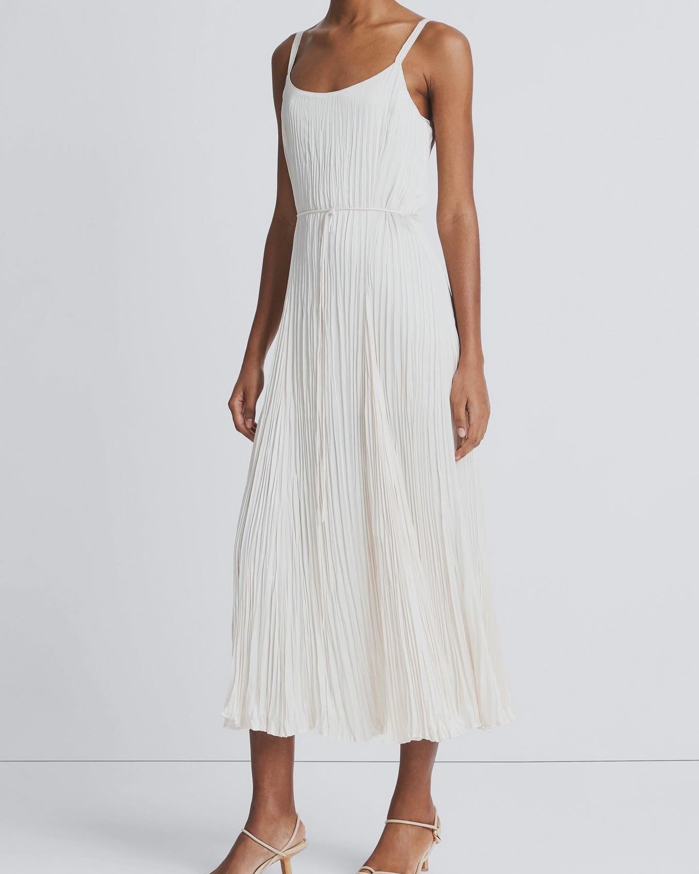 Vnc Crush Relaxed Slip Midi Dress