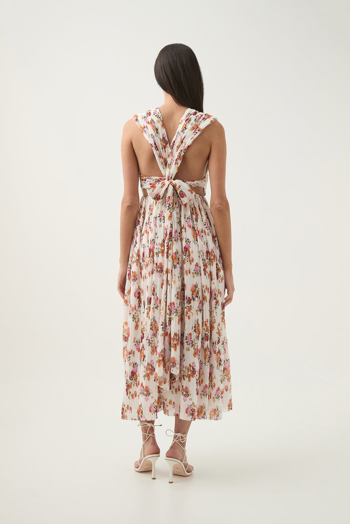 Aj Becoming Bow Back Midi Dress