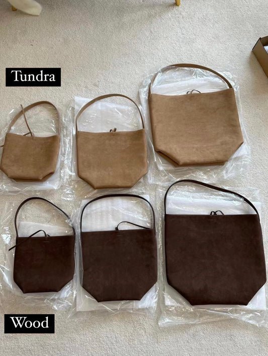 TR N/S Tote Bag Suede - Tundra, Wood